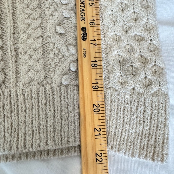 Isabel Marant Textured Knit Alpaca Wool Sweater in Cream Quiet Luxury Designer - Picture 11 of 11